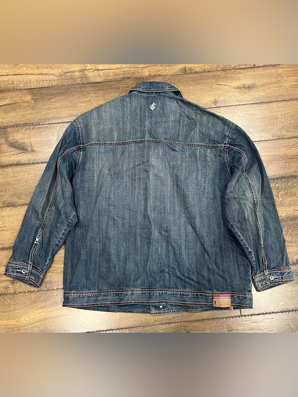 RocaWear Vintage Men’s Jean Jacket 2X - Picture 3 of 5